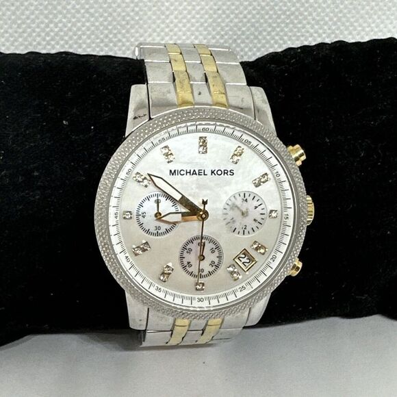 Michael Kors Ritz MK5057 Women\'s Silver Stainless Steel Analog Dial Watch NUL58 main image 7